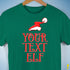 Personalized Elf Family Unisex T-Shirt - Kelly Green